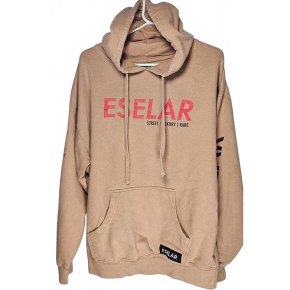 ESOLAR Street Luxury Rare Brown Hoodie - Size XL - Picture 1 of 7